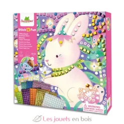Stick'N Fun - 3 Mosaïques Animaux doux - Dès 5 ans - Sycomore