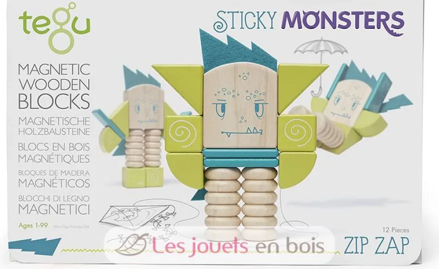 Sticky Monsters Zip Zap - Tegu
