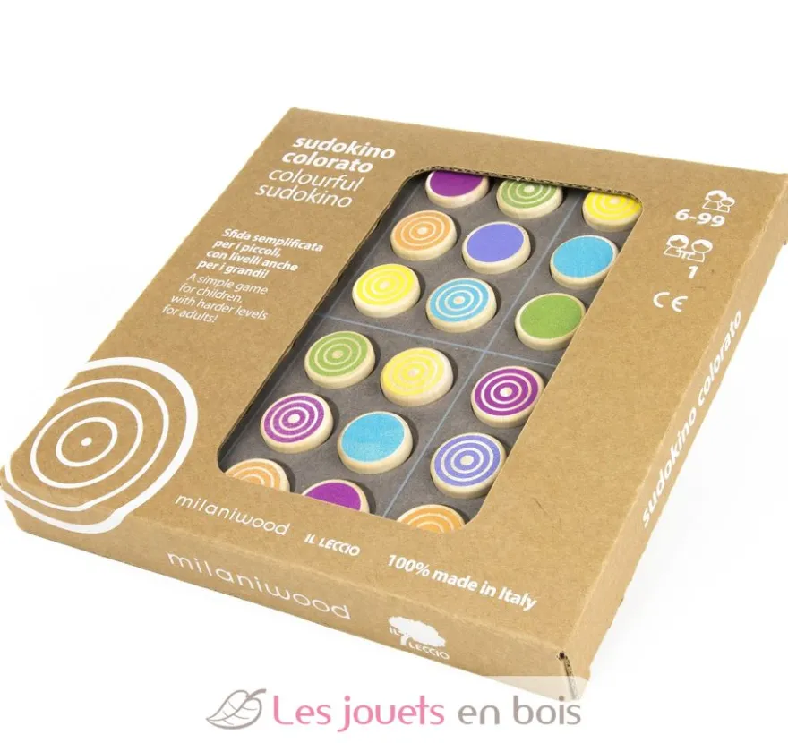Sudoku en bois coloré - Milaniwood