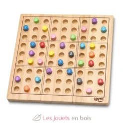 Sudoku en bois livré en boite métal - Jeu de voyage - Cayro
