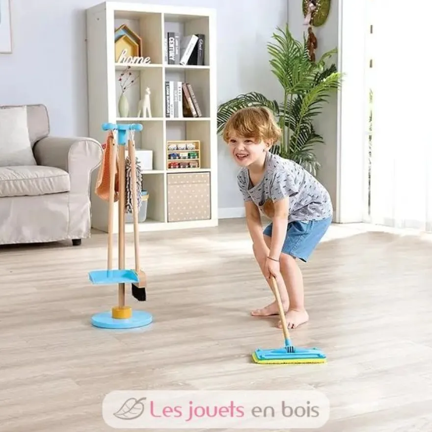 Support pour balais et set de nettoyage - Hape Toys