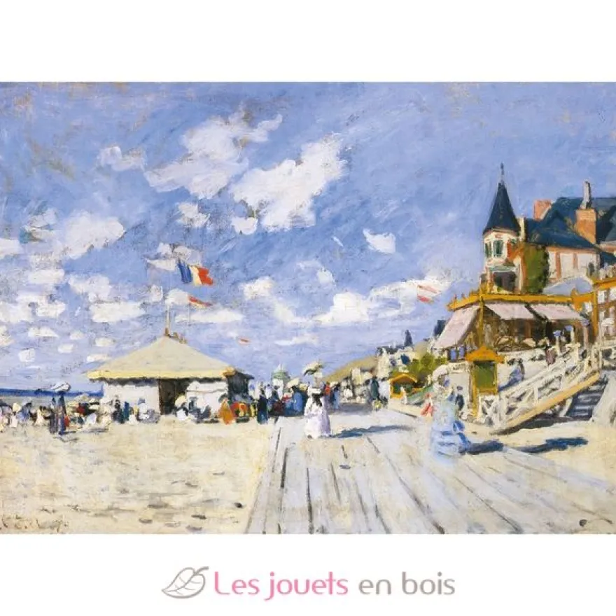 Sur les planches de Trouville Monet - Puzzle Michèle Wilson