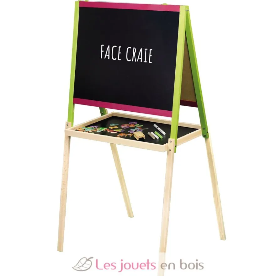 Tableau créatif en bois avec fonction dessin - Jeujura