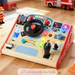 Tableau de bord interactif Pompiers - Bois et plastique - Topbright
