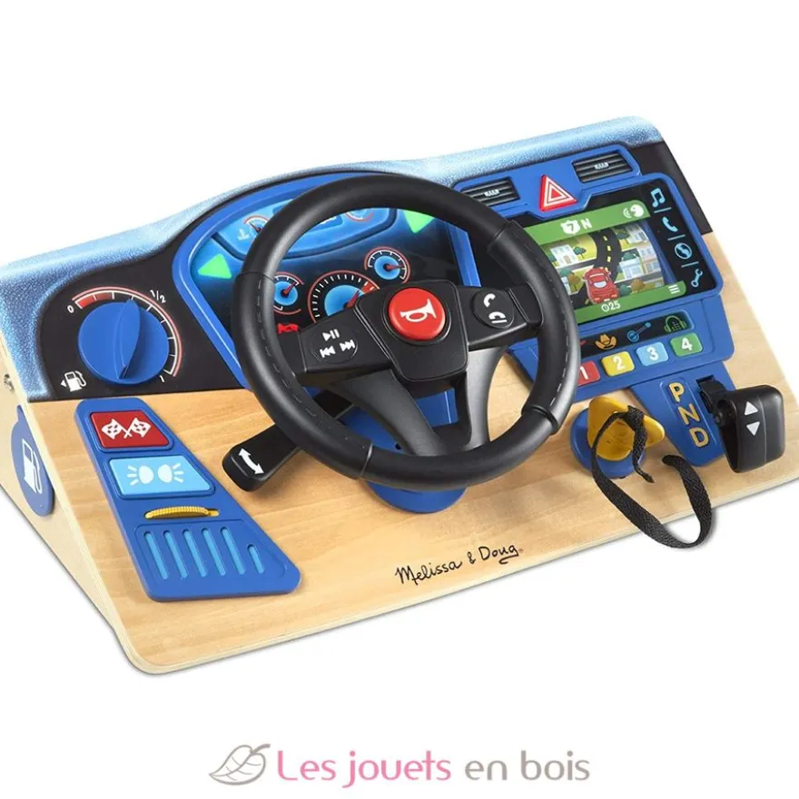Tableau de bord interactif Vroom & Zoom bleu Mélissa and Doug