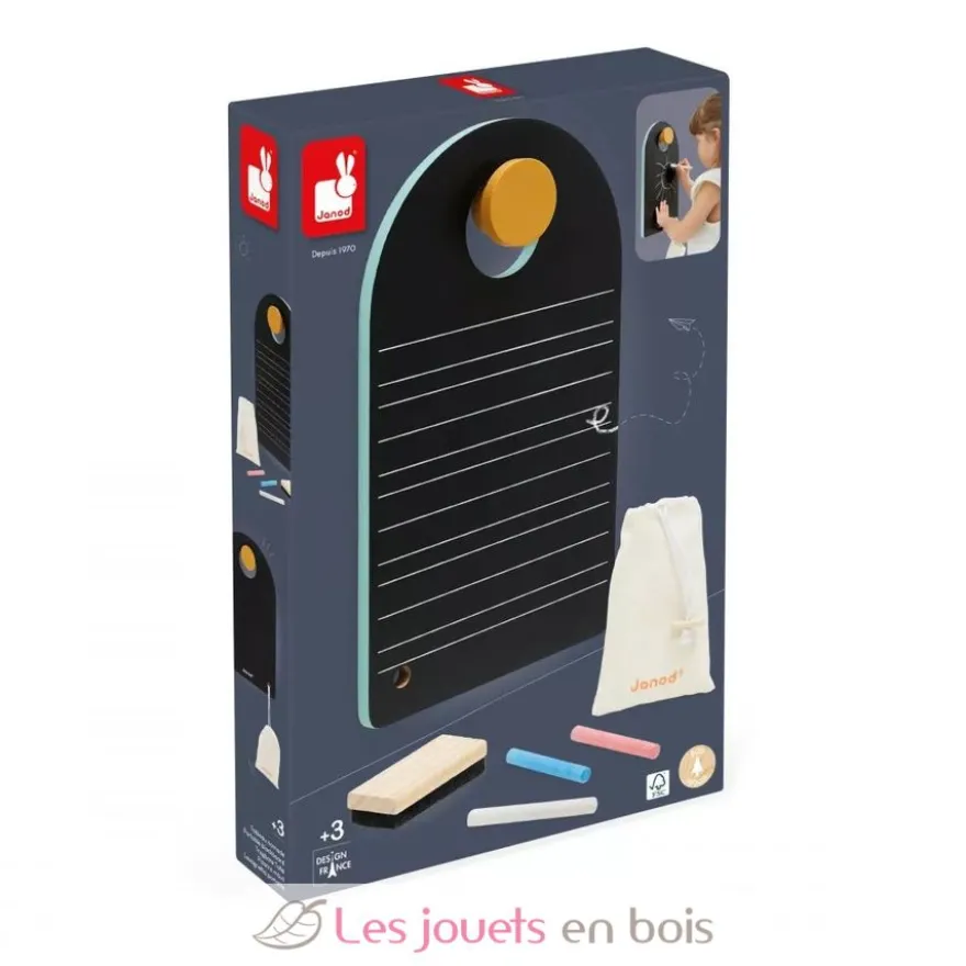 Tableau nomade en bois noir - Janod