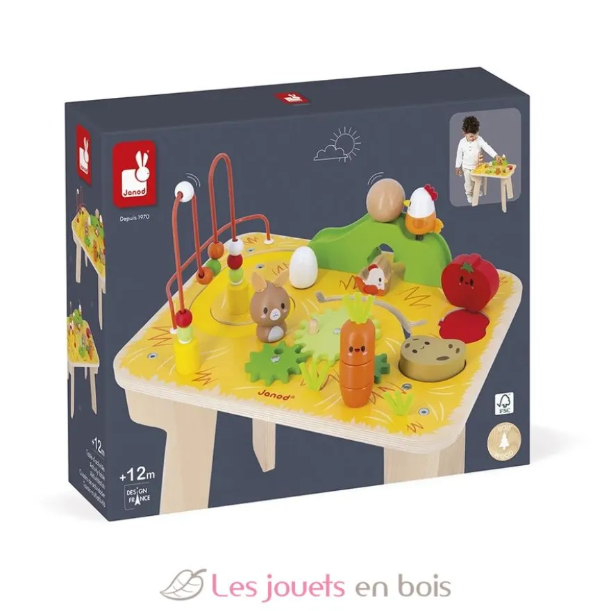 Table d'activités en bois Ferme - Janod