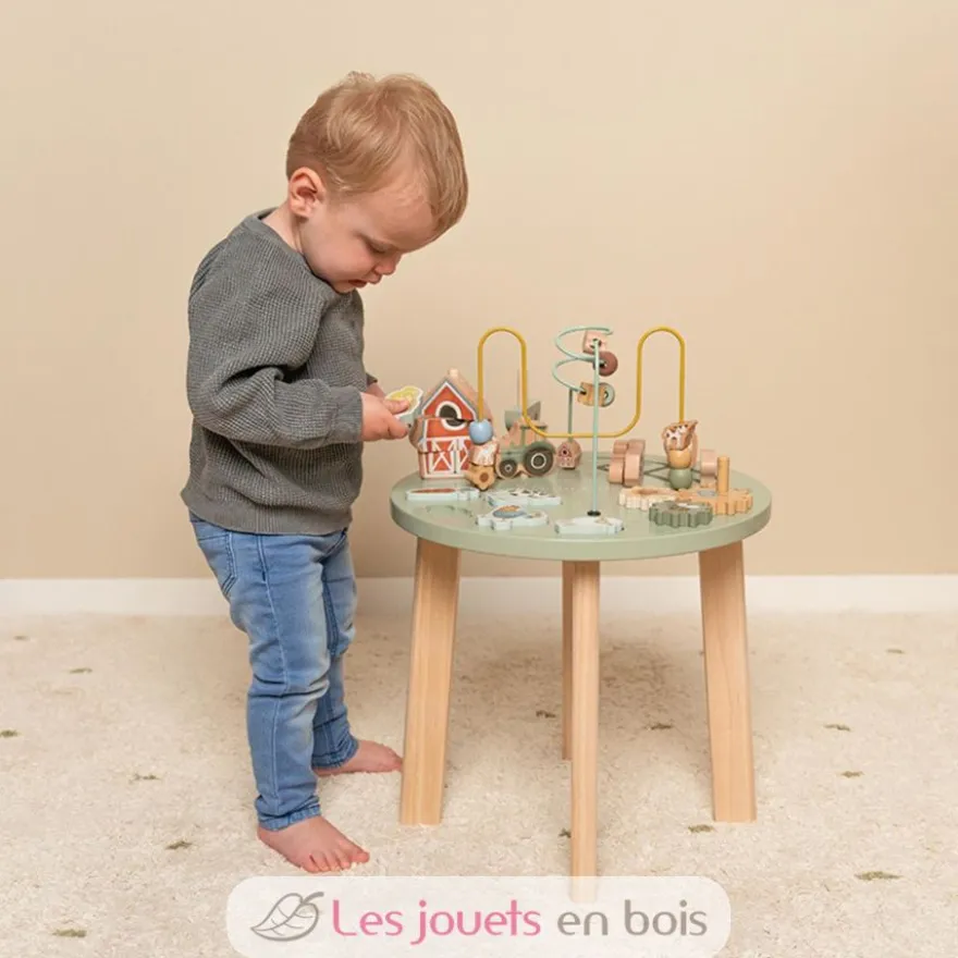 Table d'activités en bois Little Farm - Little Dutch