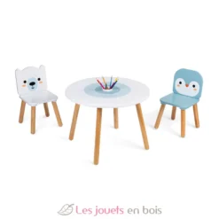 Table et 2 chaises Banquise - Janod