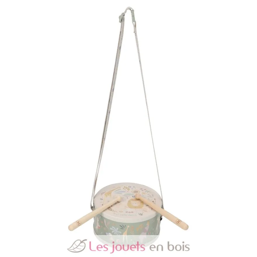Tambour en bois Safari Friends - Little Dutch