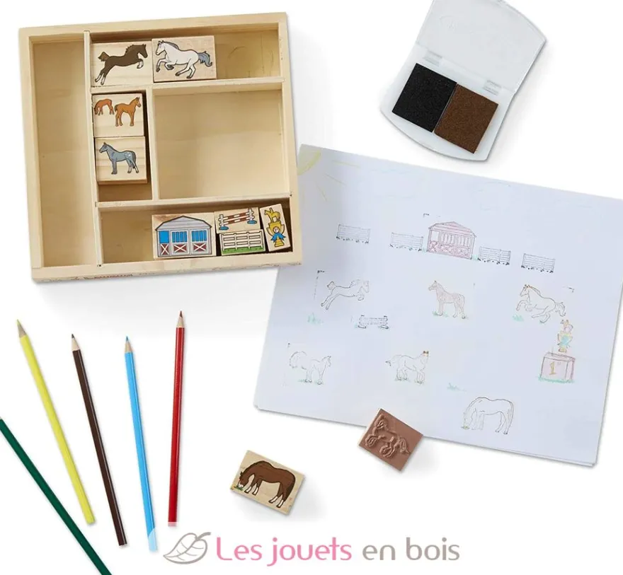 Tampons encreurs Chevaux - Melissa & Doug