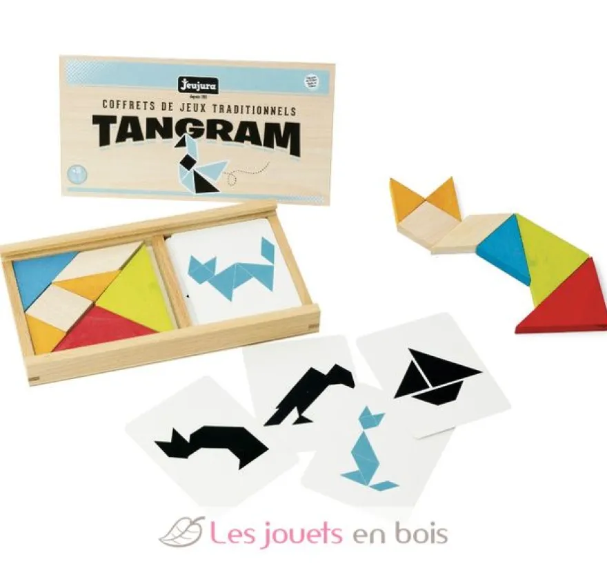 Tangram en bois - Jeujura