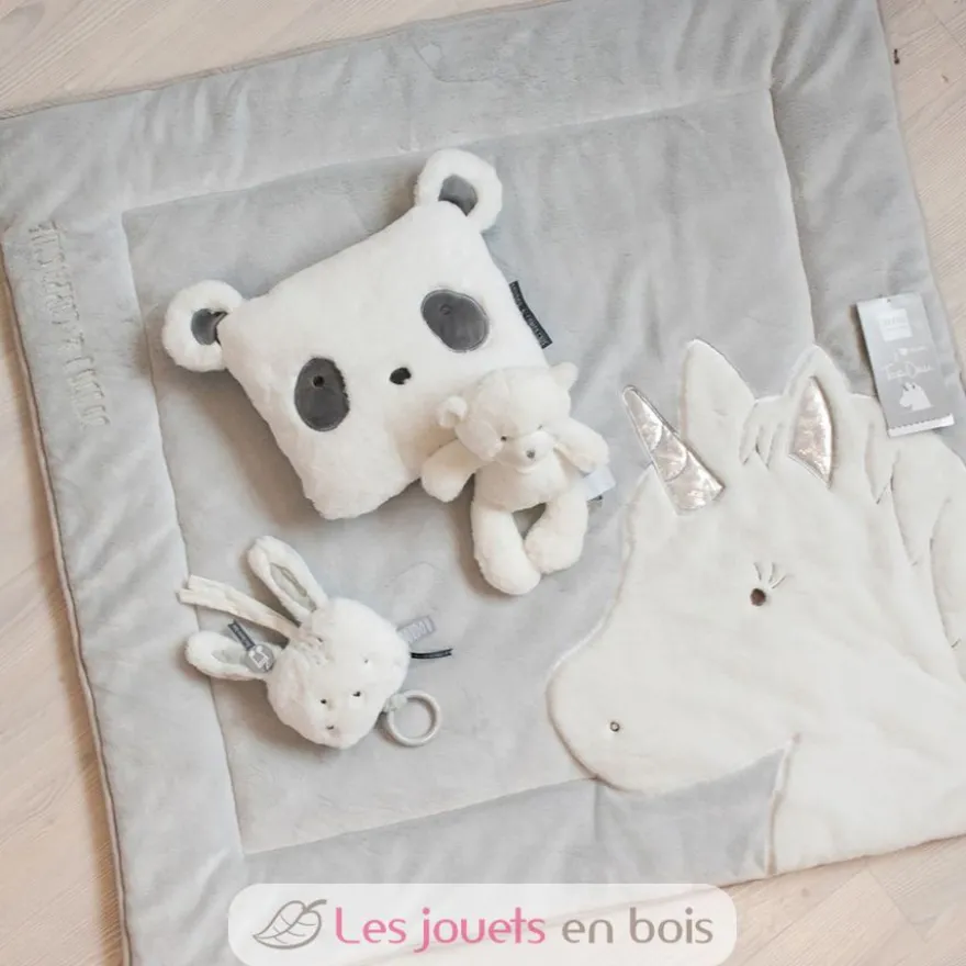 Tapidou Licorne gris et argent - Doudou et Compagnie