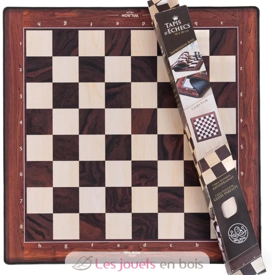 Tapis d'échecs en néoprène 50 cm - Wilson Jeux