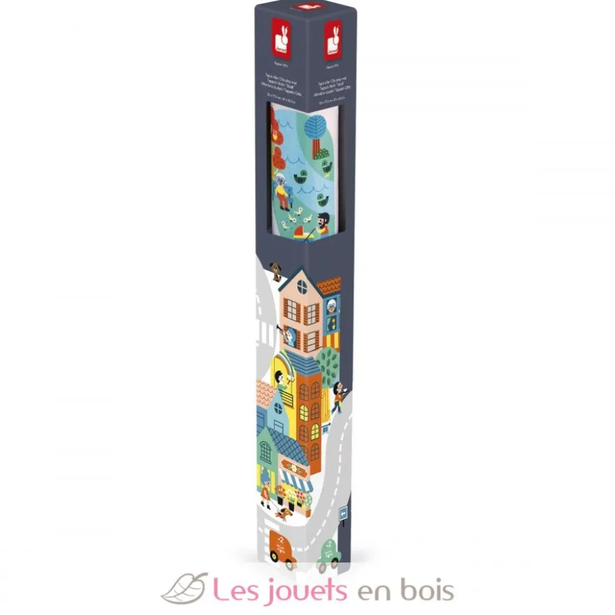 Tapis de jeu avec circuit Ville - Janod