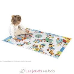 Tapis de jeu avec circuit Ville - Janod