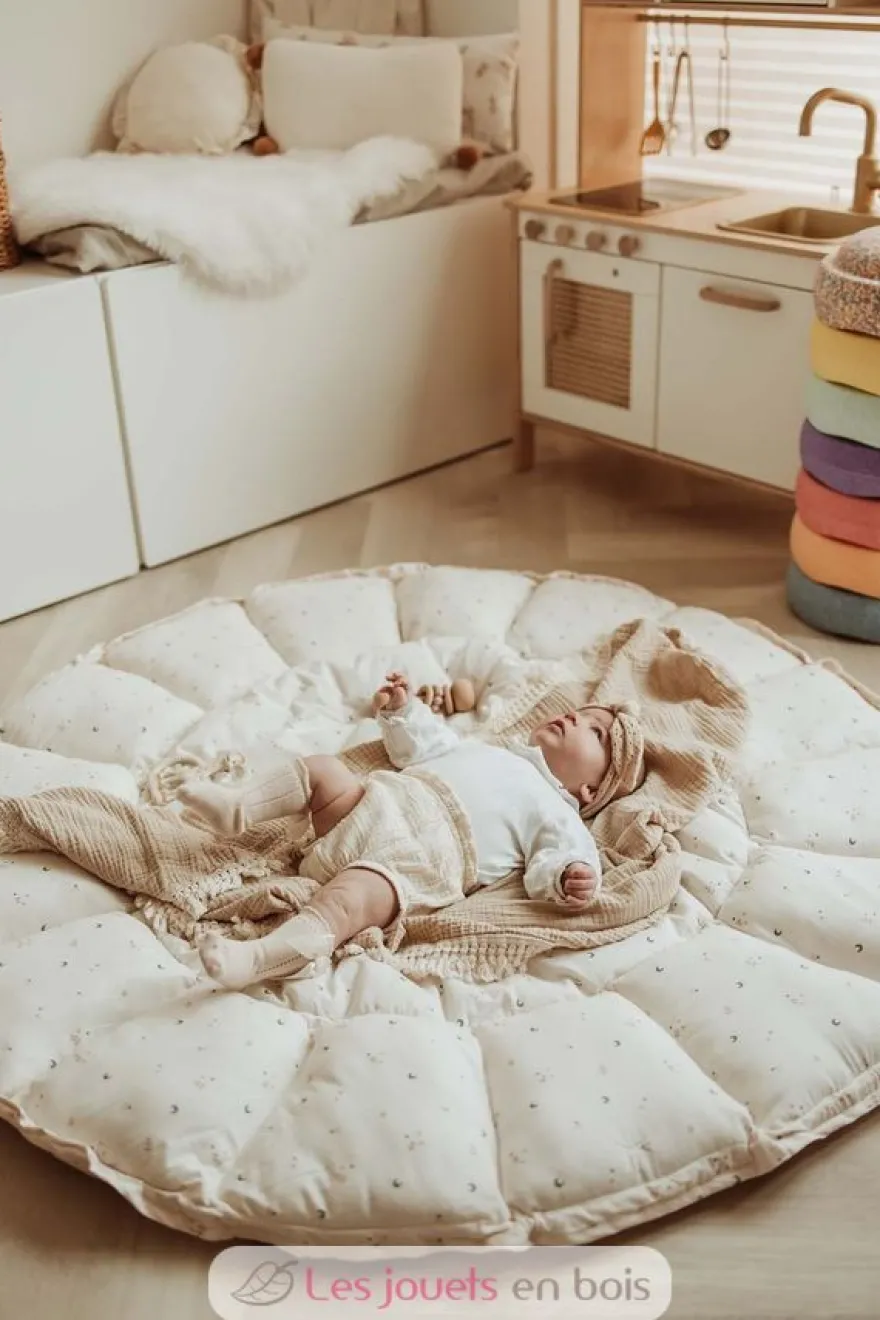 Tapis de jeu bébé coton bio Bloom Moon - Play and Go
