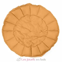 Tapis de jeu bébé coton bio Bloom Mustard - Play and Go