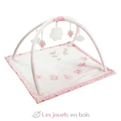 Tapis d'Eveil Musical - Fleurs Roses Mouton & Lapin - Trousselier