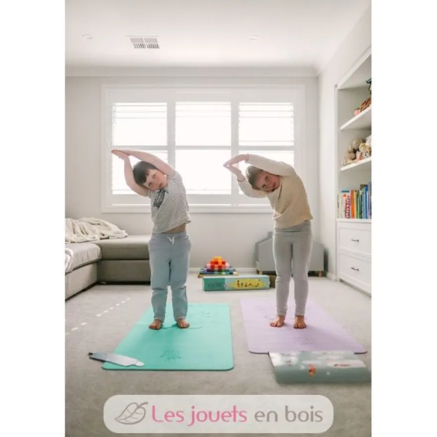 Tapis de yoga enfant vert Buki