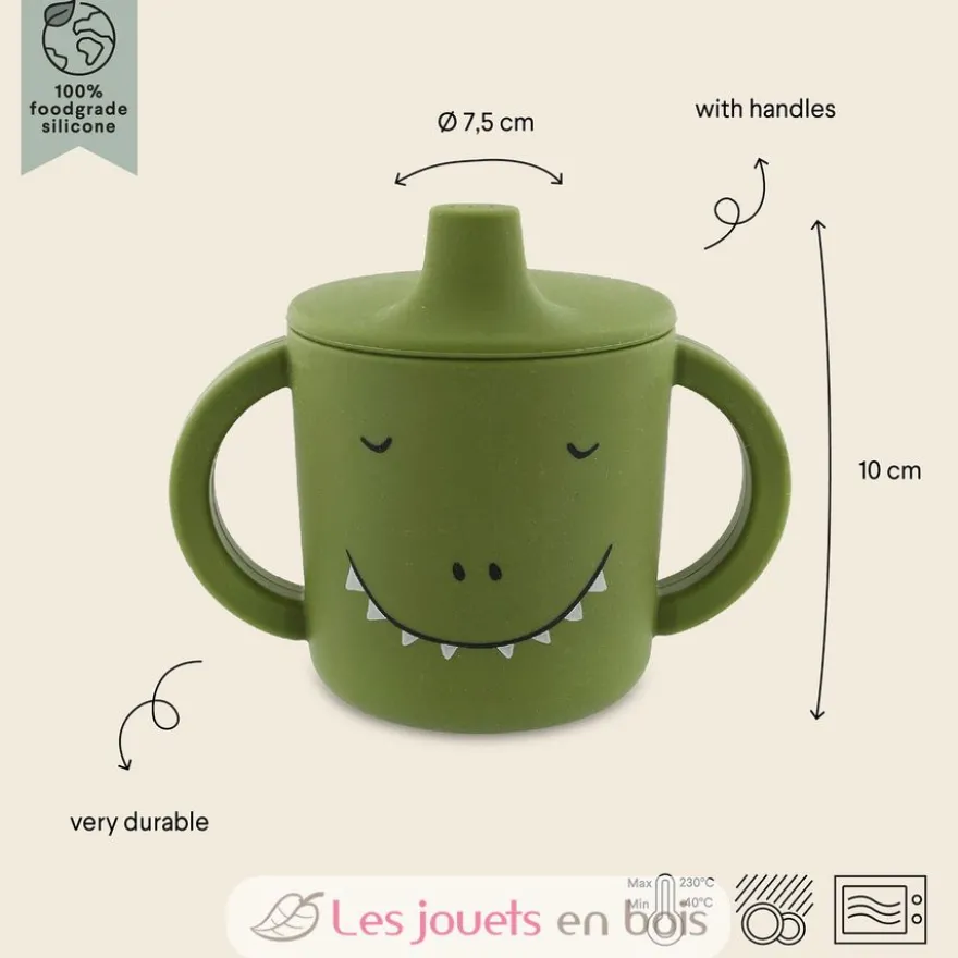 Tasse d'apprentissage en silicone Mr Dino - Trixie