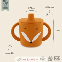 Tasse d'apprentissage en silicone Mr Fox - Trixie