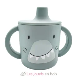 Tasse d'apprentissage en silicone Mr Shark - Trixie