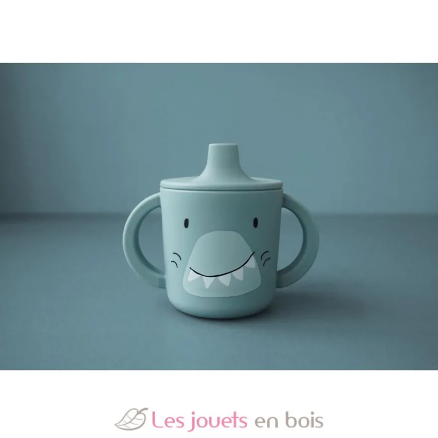 Tasse d'apprentissage en silicone Mr Shark - Trixie