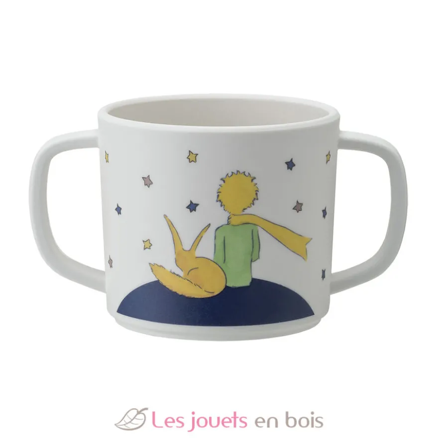Tasse deux anses avec bec amovible Le Petit Prince blanc - Petit Jour