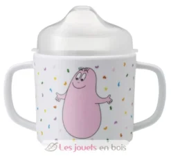 Tasse deux anses avec bec amovible Barbapapa blanc - Petit Jour