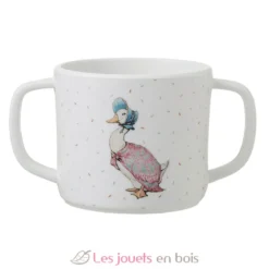 Tasse deux anses avec bec amovible Pierre lapin blanc - Petit Jour
