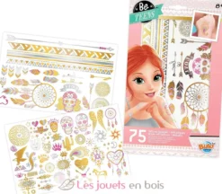 75 Tattoos lavables Métalliques - Buki France