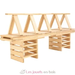 Tecap Classic 100 pièces - Planchettes de construction en bois - Jeujura