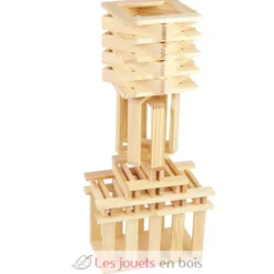 Tecap Classic 200 pièces - Planchettes de construction en bois - Jeujura