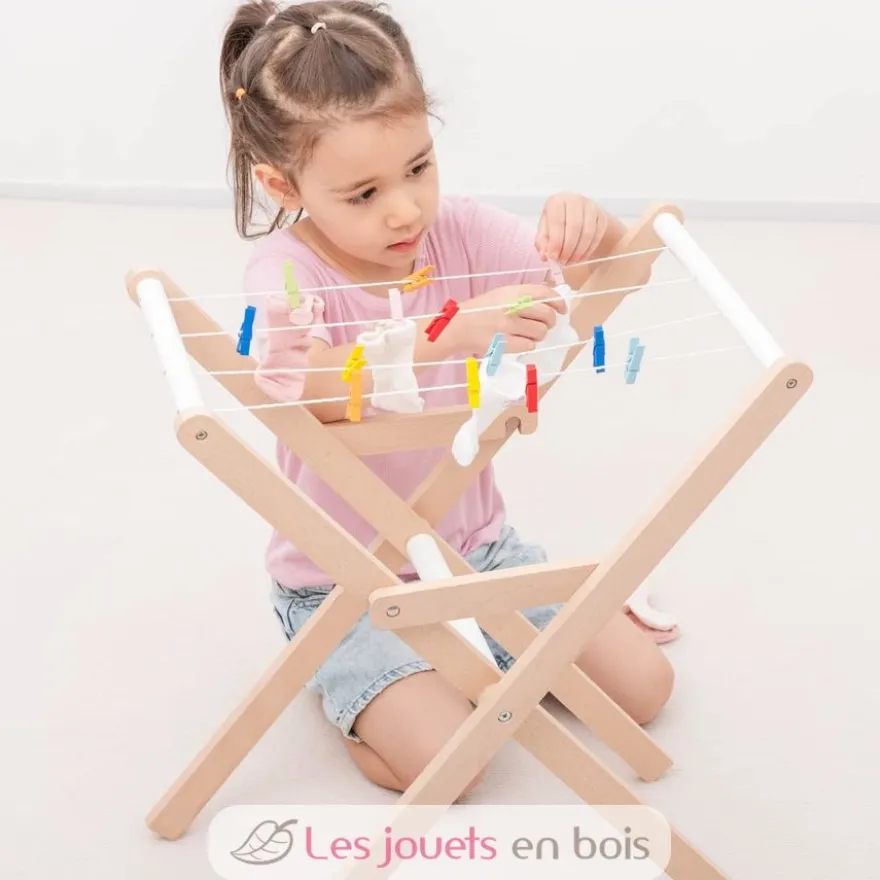 Étendoir à linge en bois - New Classic Toys