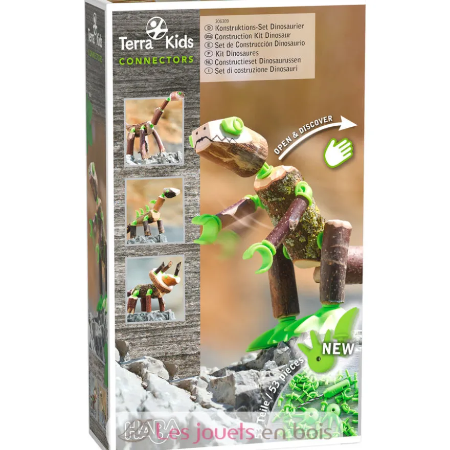 Terra Kids Connectors - Kit Dinosaures - Haba