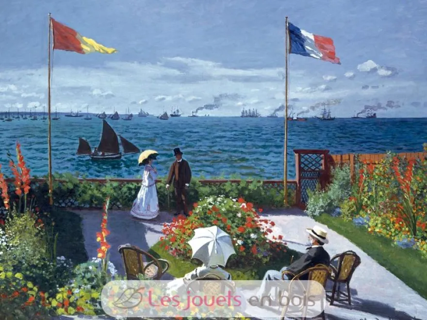 Terrasse à Sainte Adresse de Monet - Puzzle Michèle Wilson
