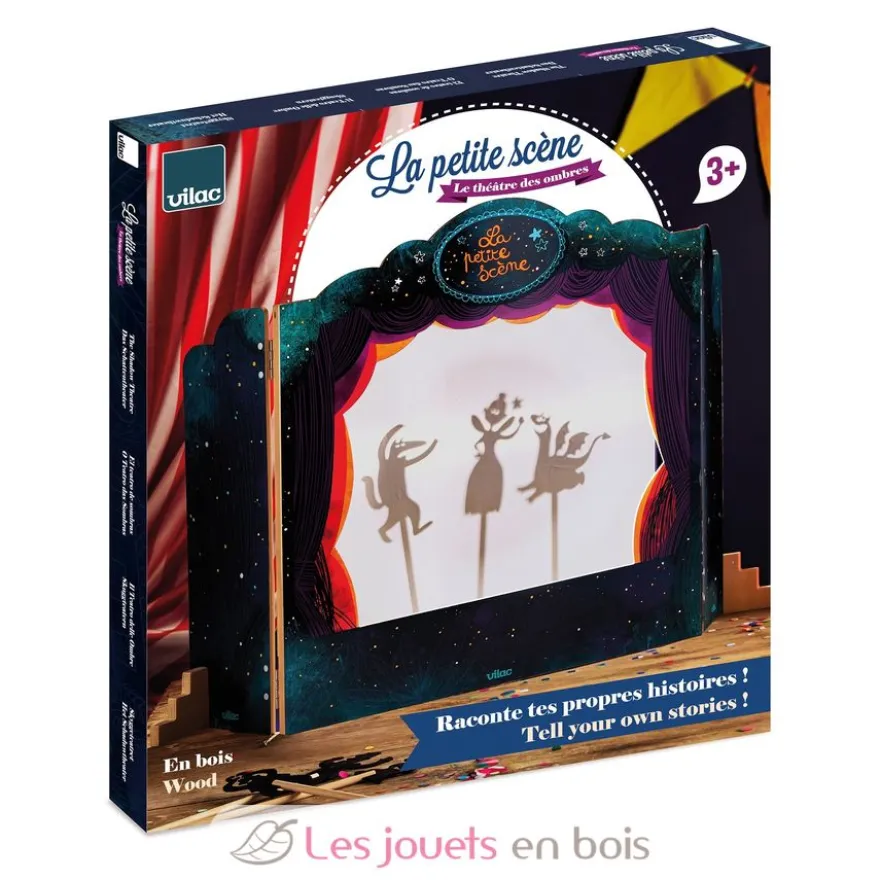 Théâtre des ombres - La petite scène - Bois et feutrine - Vilac