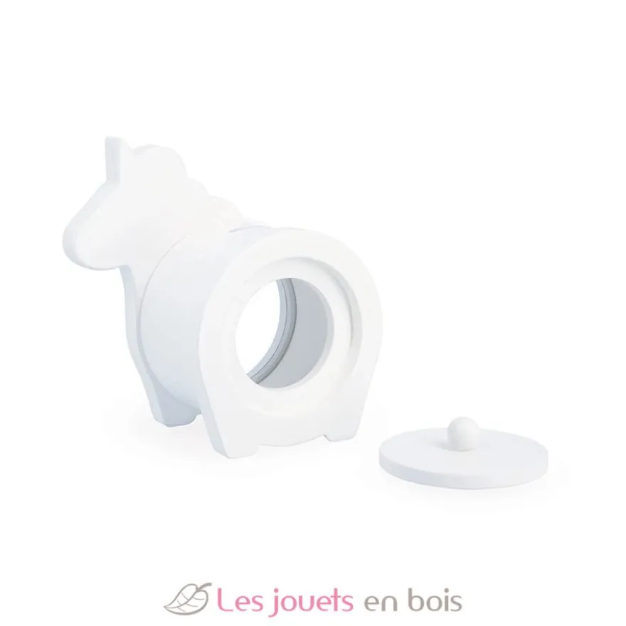 Tirelire licorne en bois blanche - Janod