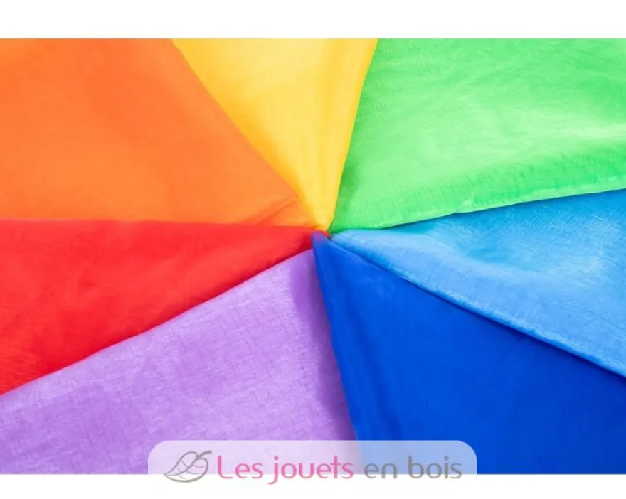 7 tissus organza arc-en-ciel - TickiT