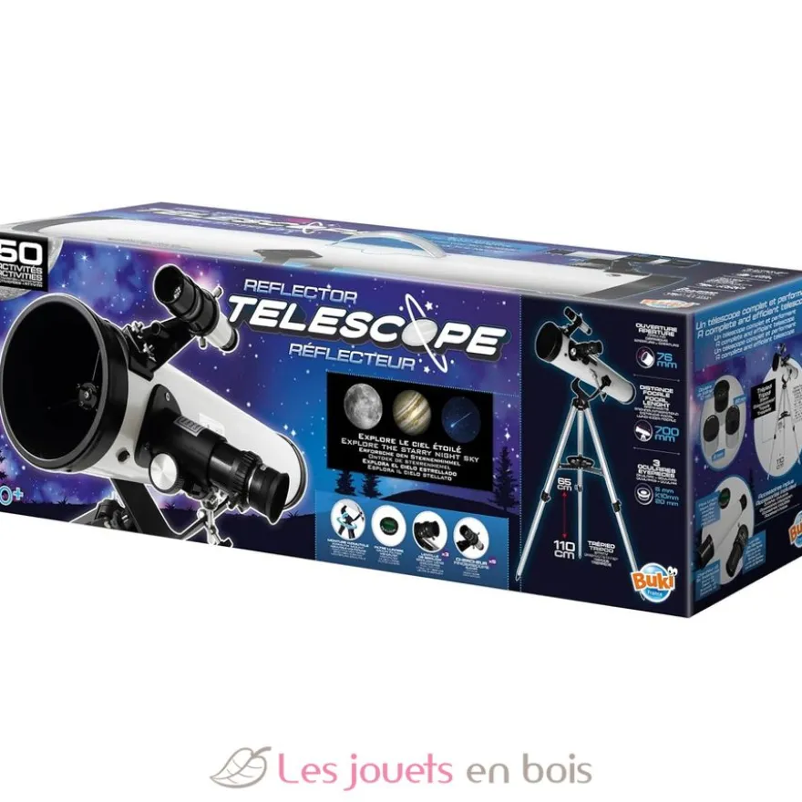 Télescope réflecteur 50 activités - Buki France