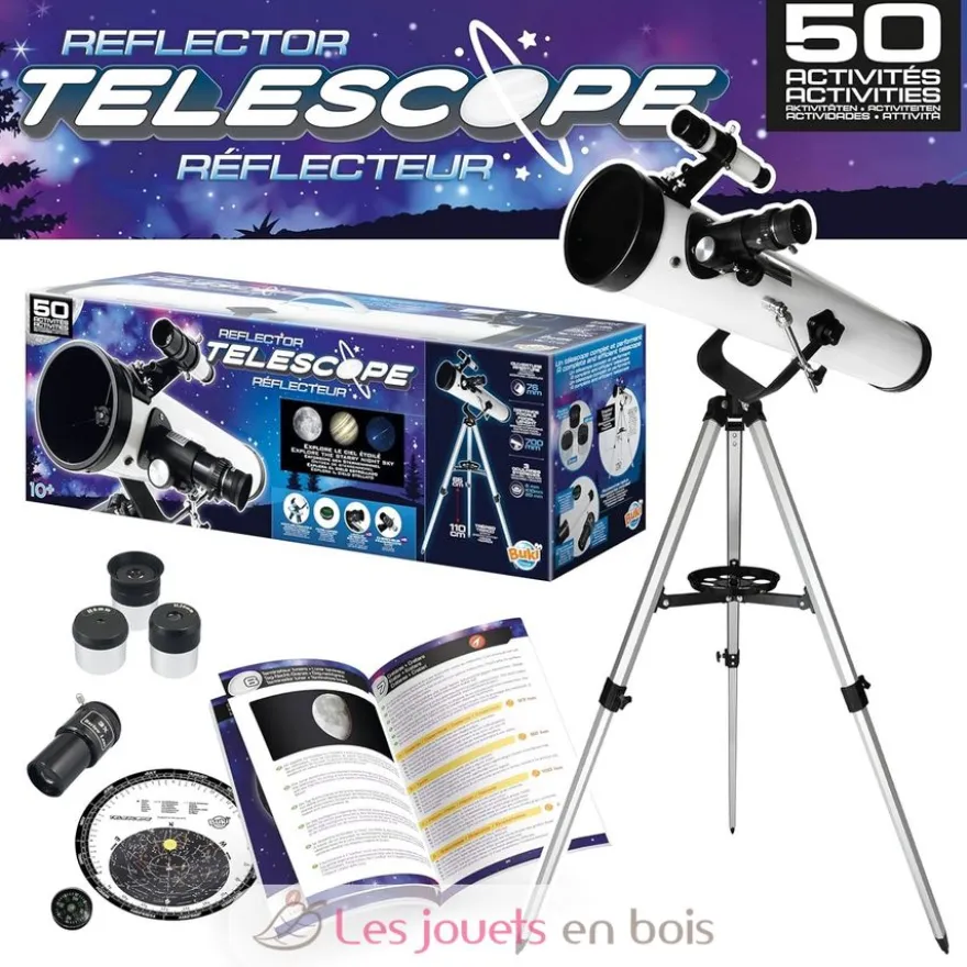 Télescope réflecteur 50 activités - Buki France