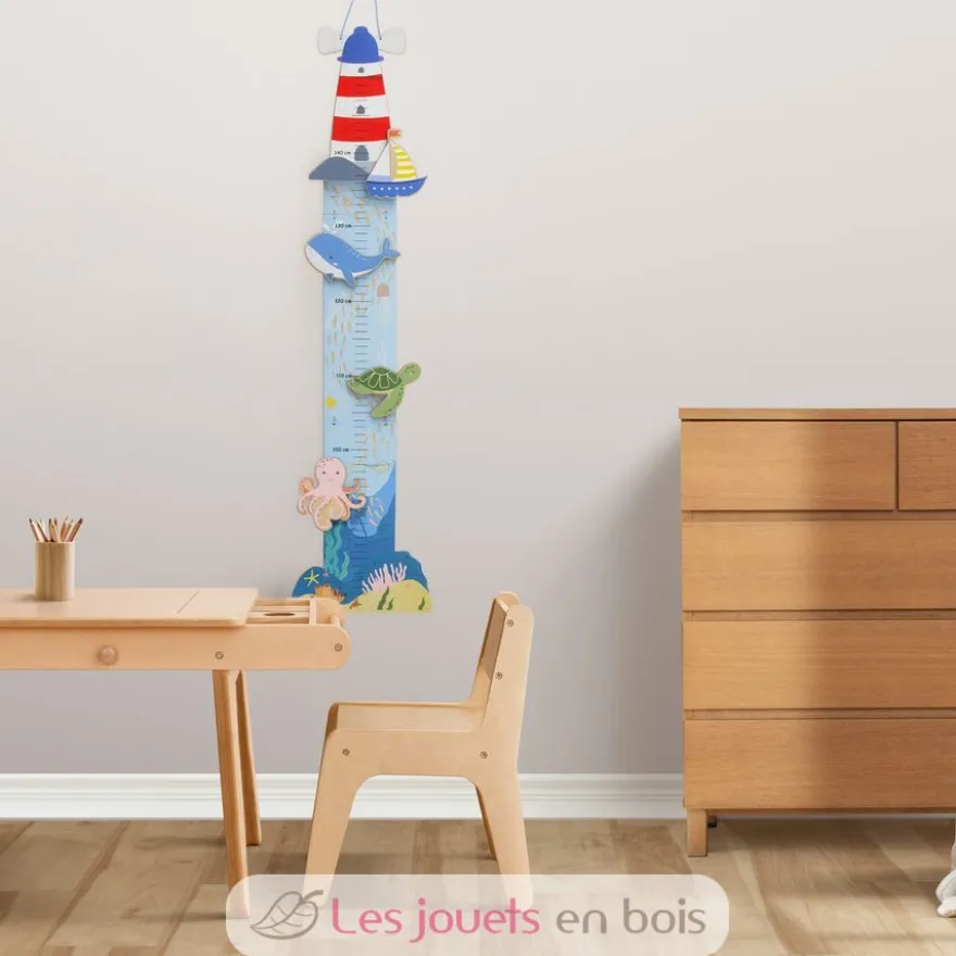 Toise décorative en bois La Mer - Ulysse