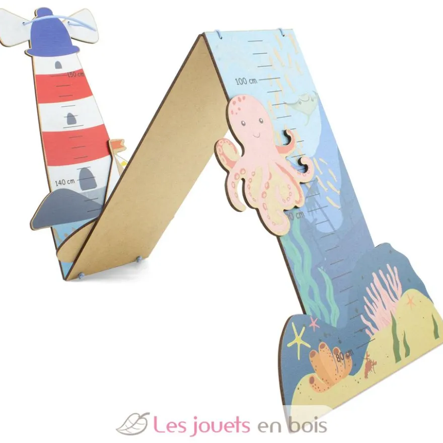 Toise décorative en bois La Mer - Ulysse