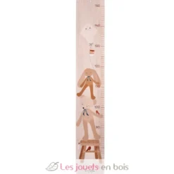 Toise en bois Ours naturel - Fabrication française - Maïlou Tradition