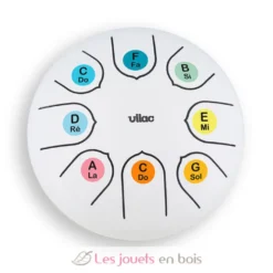 Tongue Drum en métal blanc - Vilac