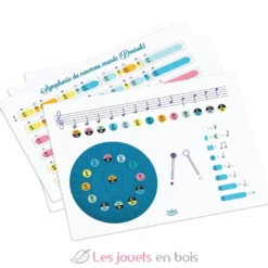 Tongue Drum en métal 13 notes bleu - Vilac