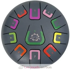Tongue Drum 11 notes gris anthracite - Tambú