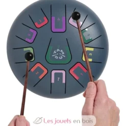 Tongue Drum 11 notes gris anthracite - Tambú