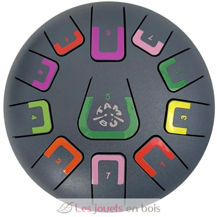 Tongue Drum 11 notes gris anthracite - Tambú